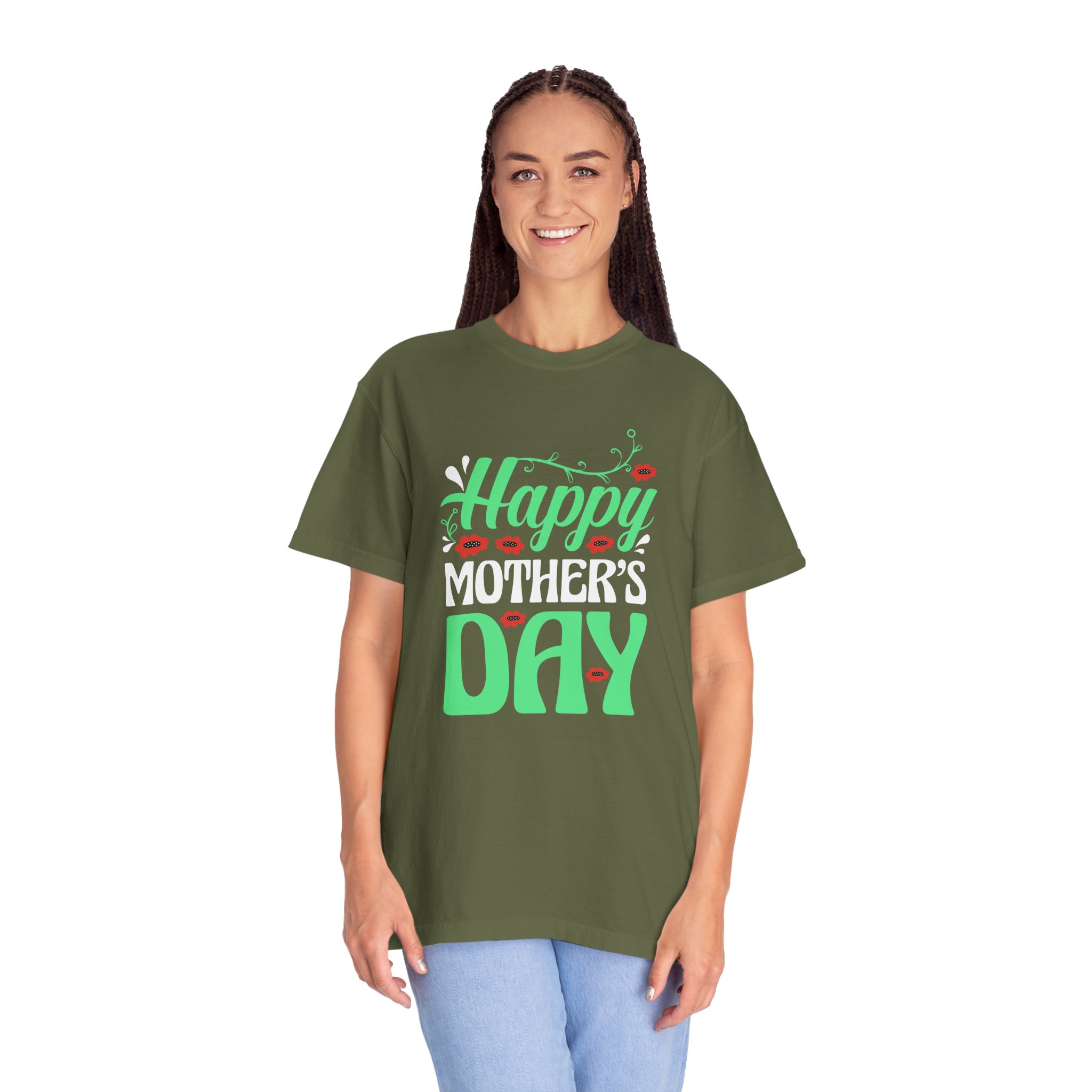 Happy Mother’s Day Festive Floral T-Shirt – Cute Love Graphic Tee for Moms, Perfect Gift Giving & Celebration Wear. - Image 19