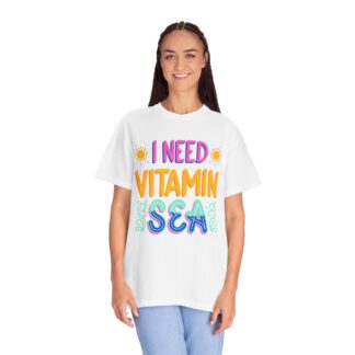 Funny summer quote t-shirt - Beachy Vibes - I Need Vitamin Sea - Image 11