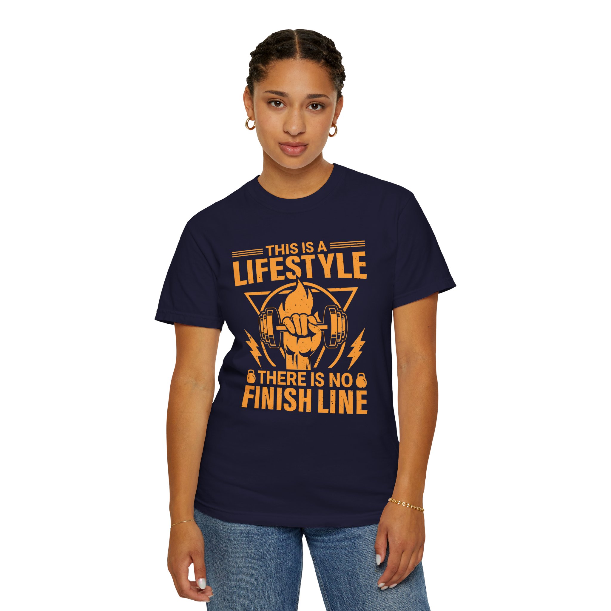 b2 - 6.15b - This Is a Lifestyle There Is No Finish Line T-Shirt – Motivational Running Graphic Tee for Endurance, Commitment & Active Living. - Image 28