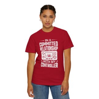 Funny gamer T-shirt - Committed to My Controller Unisex Tee – Funny Gamer Graphic Tee for Video Game Lovers & Gaming Enthusiasts. - Image 4