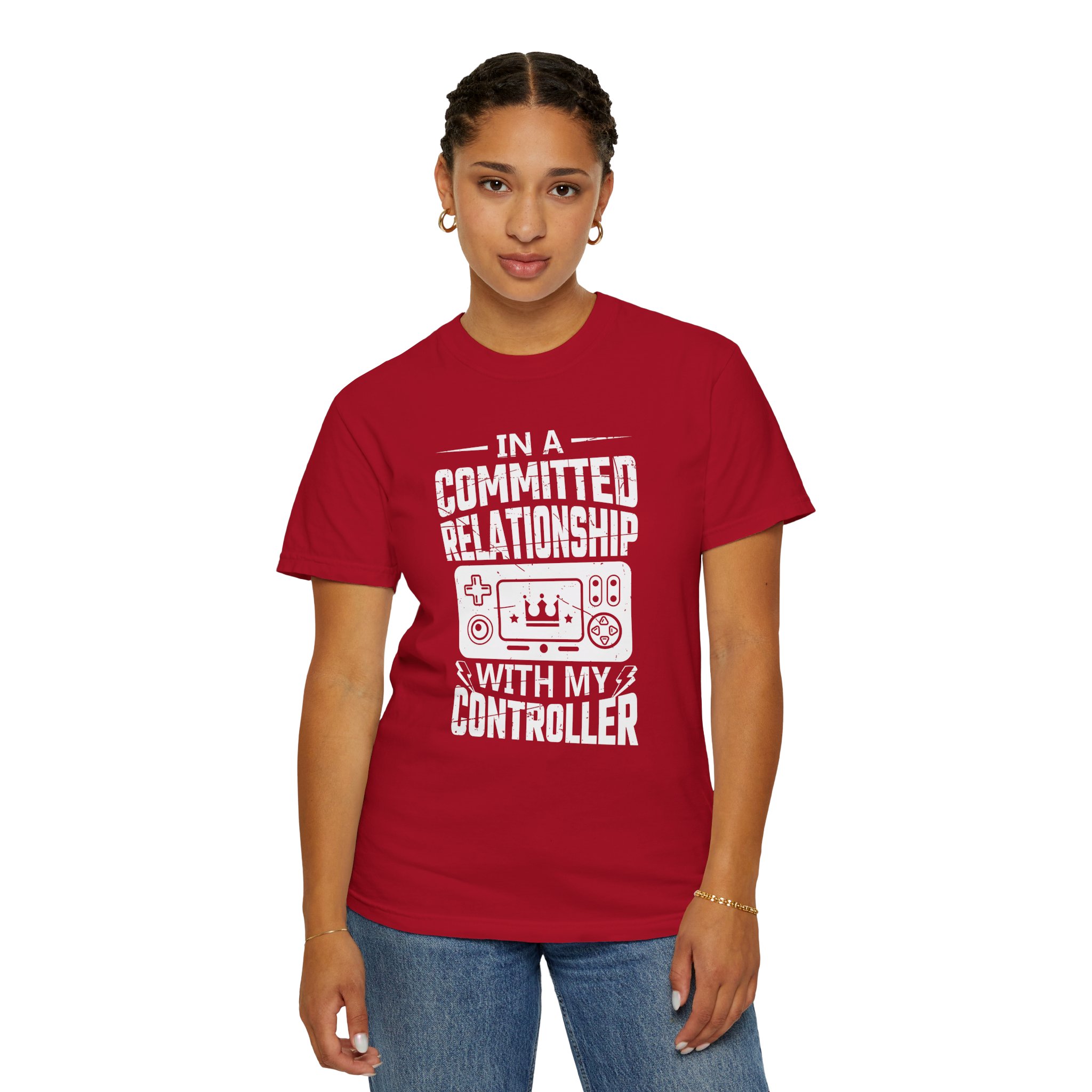 Committed to My Controller T-Shirt – Funny Gamer Graphic Tee for Video Game Lovers & Gaming Enthusiasts. - Image 4