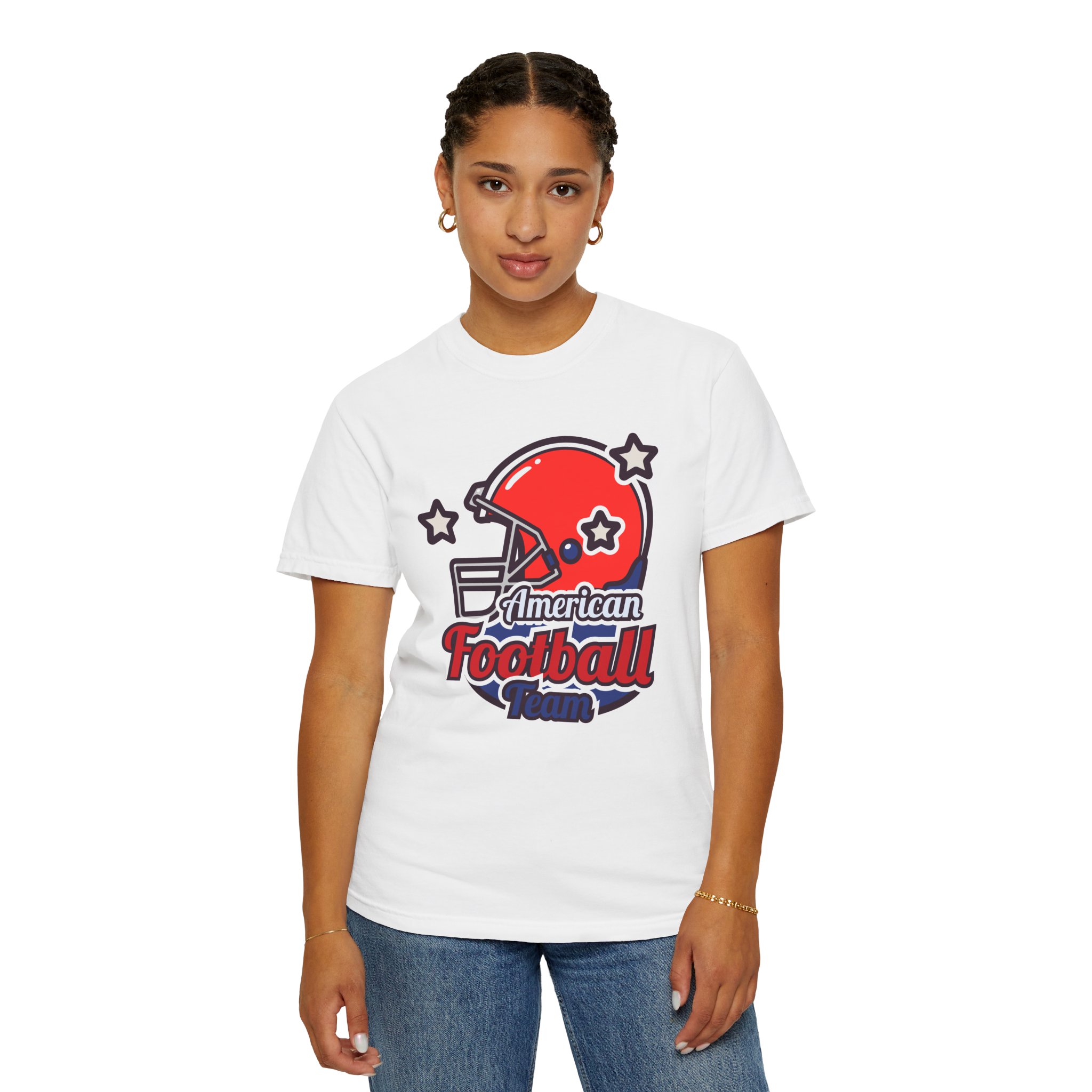 C - 16.13a - Authentic Football Team T-Shirt, Unisex Sports Tee, Garment Dyed Shirt, Game Day Apparel, Perfect for Football Fans, Casual Wear. - Image 12
