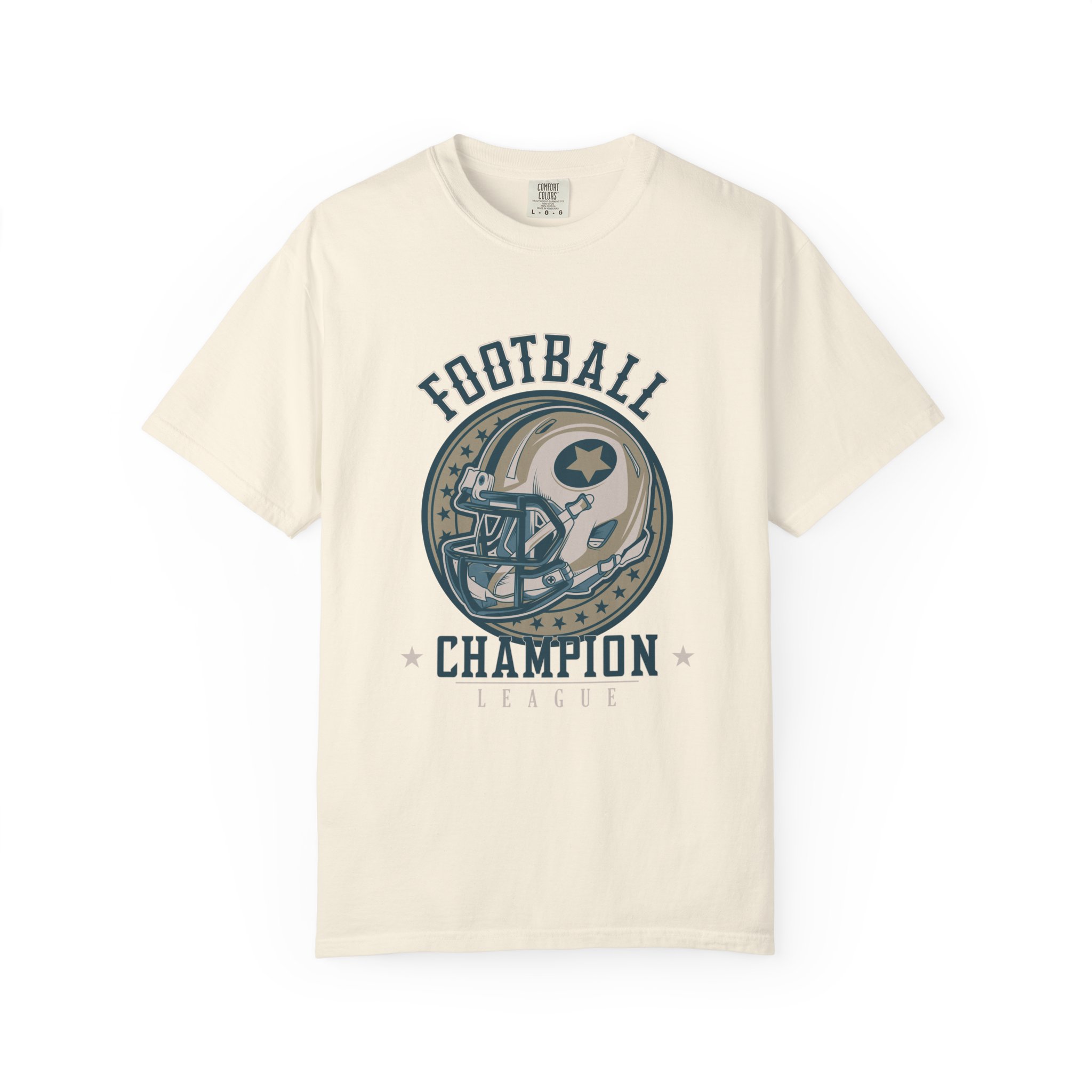 Football Champion T-Shirt, Unisex Garment-Dyed Tee for Sports Fans, Vintage Sports Apparel, Gift for Football Lovers, Casual Wear. - Image 9