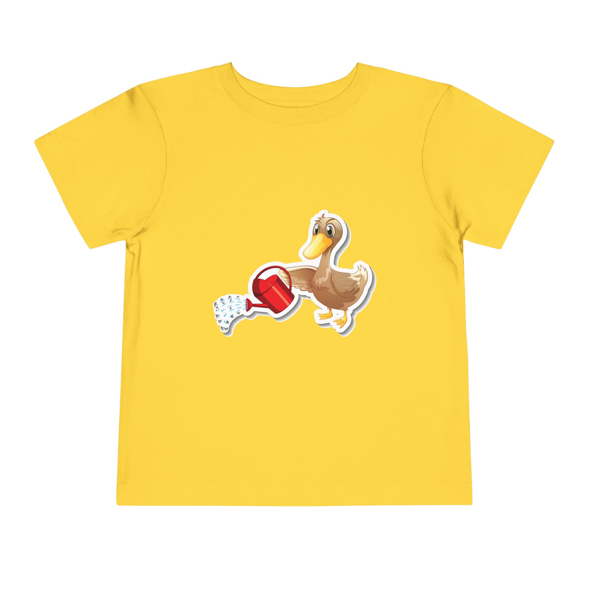Cute Duck with Watering Can Toddler T-Shirt – Adorable Garden Animal Graphic Tee for Kids, Boys & Girls. - Image 13