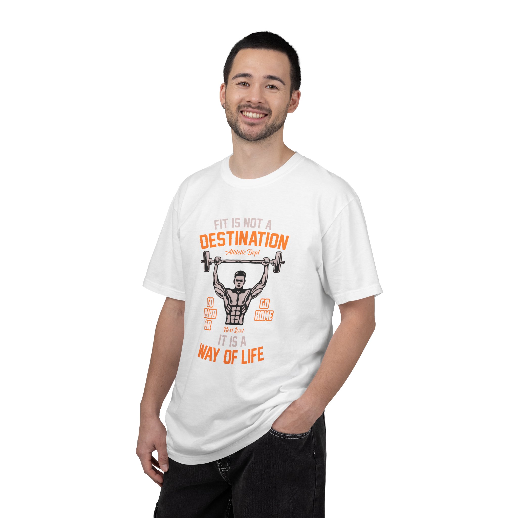 b2 - 6.16 - Fit Is Not a Destination It’s a Way of Life T-Shirt – Motivational Fitness Graphic Tee for Healthy Living, Discipline & Everyday Strength. - Image 10
