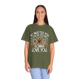 No Matter How You’re Feeling, a Little Dog Gonna Love You T-Shirt – Cute Dog Lover Graphic Tee for Comfort, Loyalty & Feel-Good Vibes. - Image 11