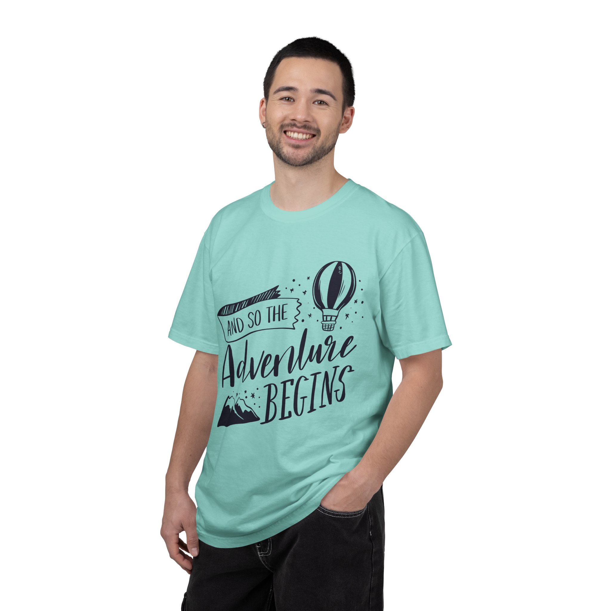 C - 14.1b - Adventure Begins Unisex T-Shirt, Travel Tee, Gift for Wanderlust, Adventure Apparel, Casual Wear, Explorer Top. - Image 34
