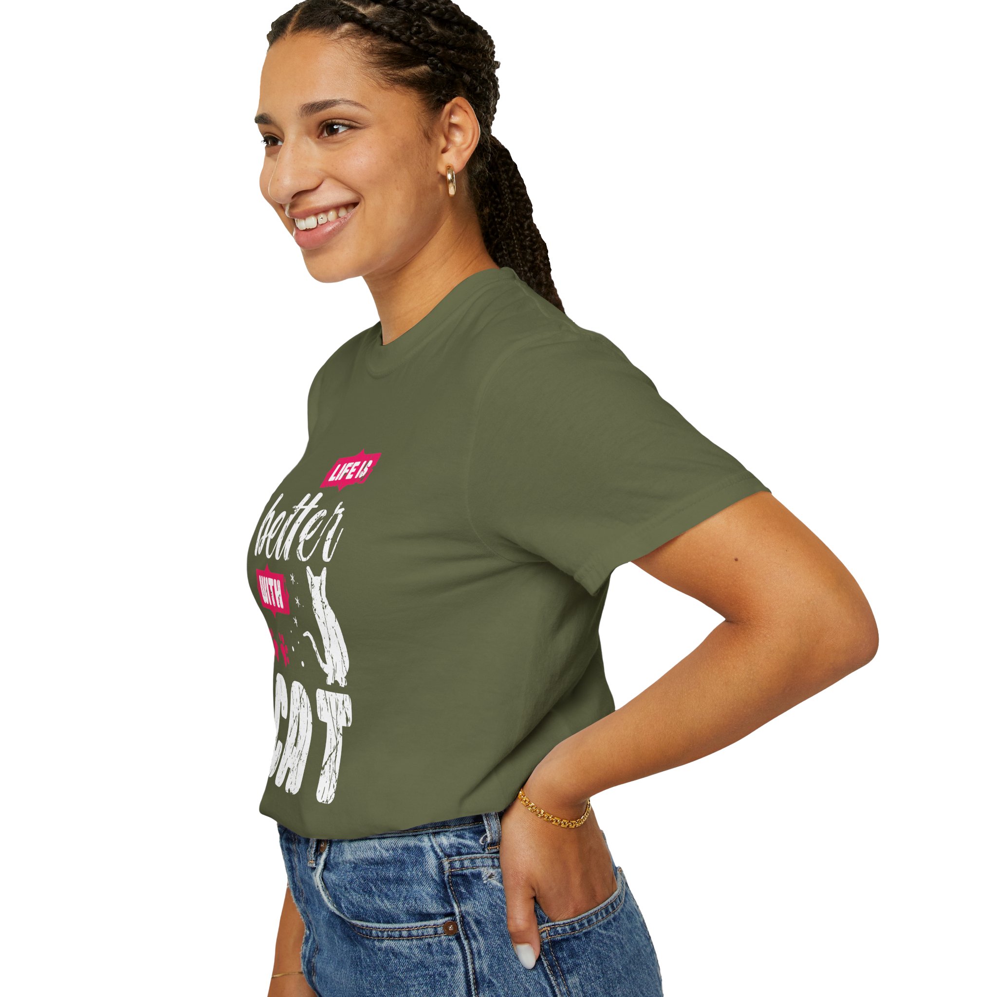 b2 - 5.17 - Life Is Better with Cat T-Shirt – Funny Cat Lover Graphic Tee for Cozy Vibes & Everyday Happiness. - Image 13