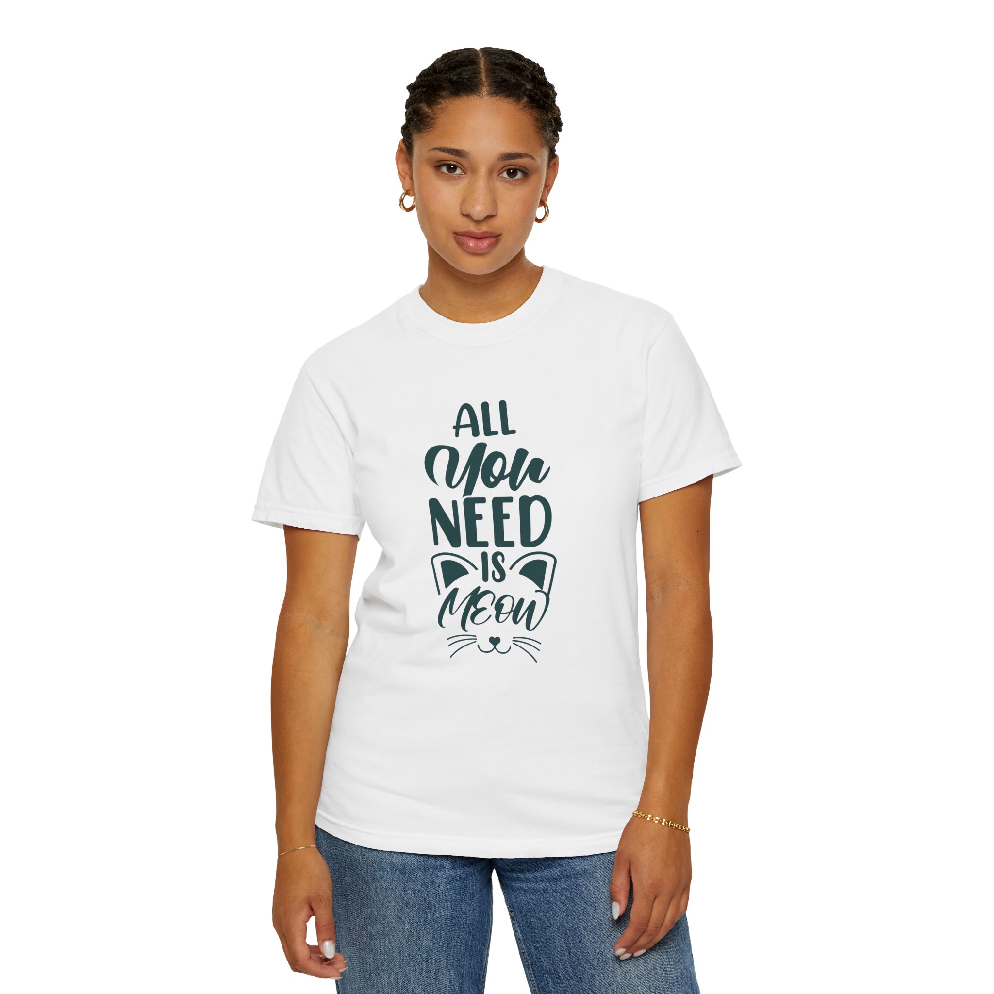 All You Need Is Meow T-Shirt – Cute Cat Lover Graphic Tee for Men & Women, Casual Everyday Wear & Perfect Gift Giving - Image 12