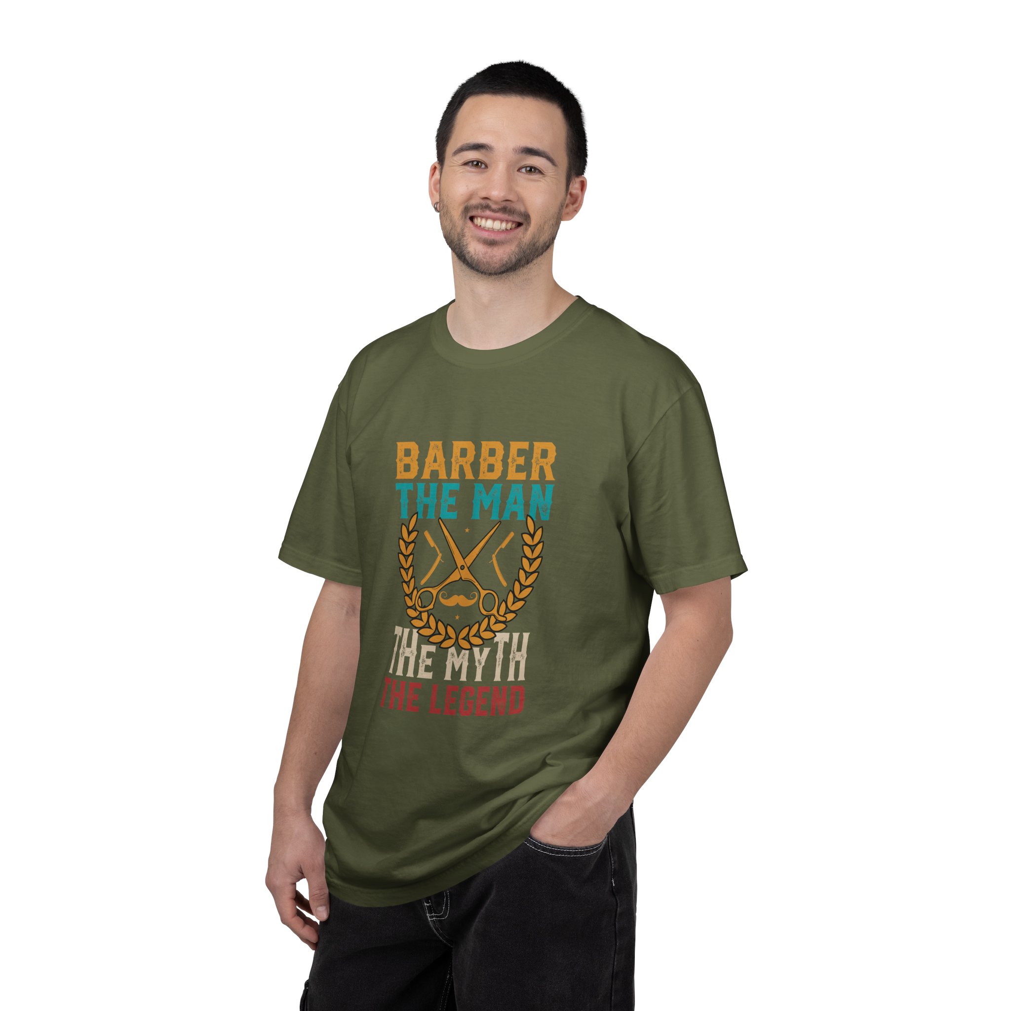 Barber Legend T-Shirt: Unisex Garment-Dyed Tee for Barbers, Father's Day Gift, Casual Wear, Barber Shop Apparel, Unique Gift Idea. - Image 10