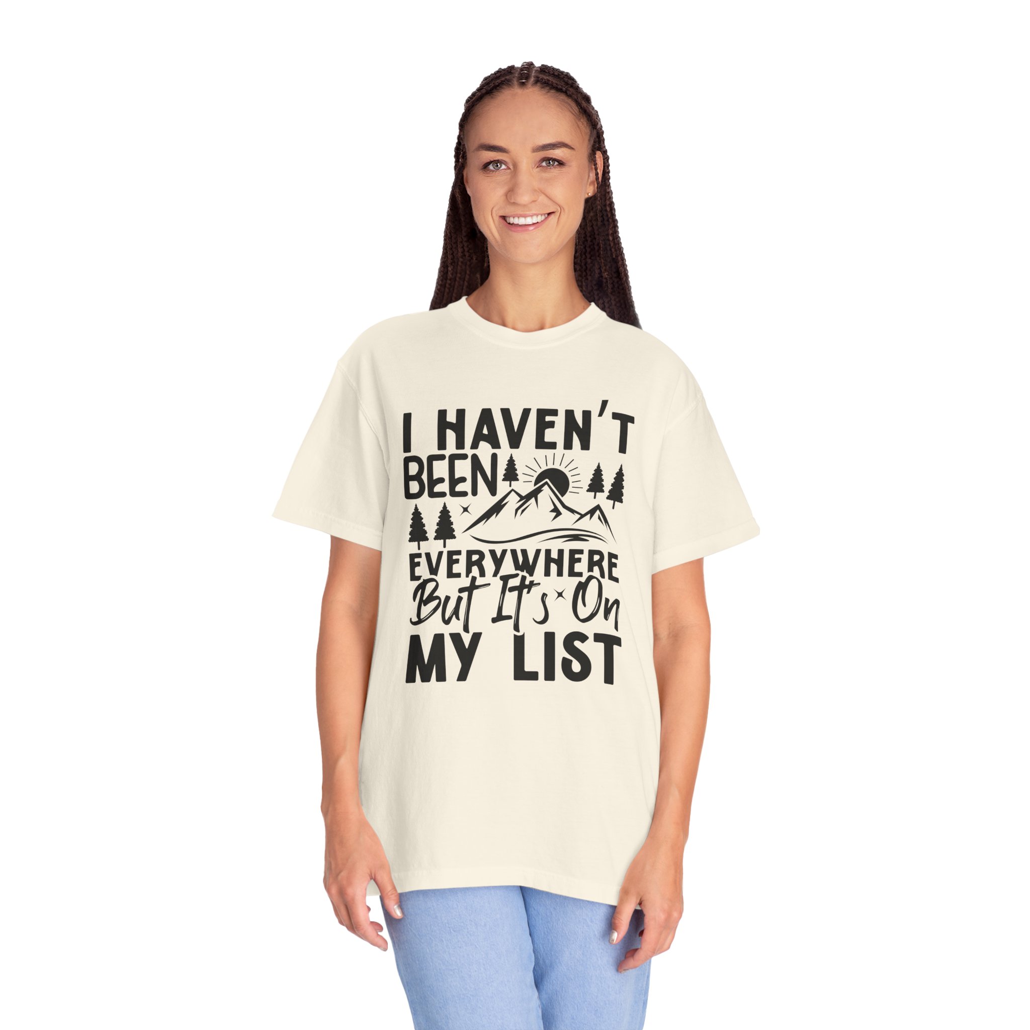 Adventure List T-Shirt, Unisex Garment-Dyed Tee, Travel Shirt, Gift for Explorers, Hiking Apparel, Outdoor Enthusiast Top. - Image 11