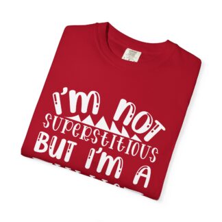 Funny sayings Tshirt - I’m Not Superstitious But I’m a Little Stitious Unisex Tee - Image 7