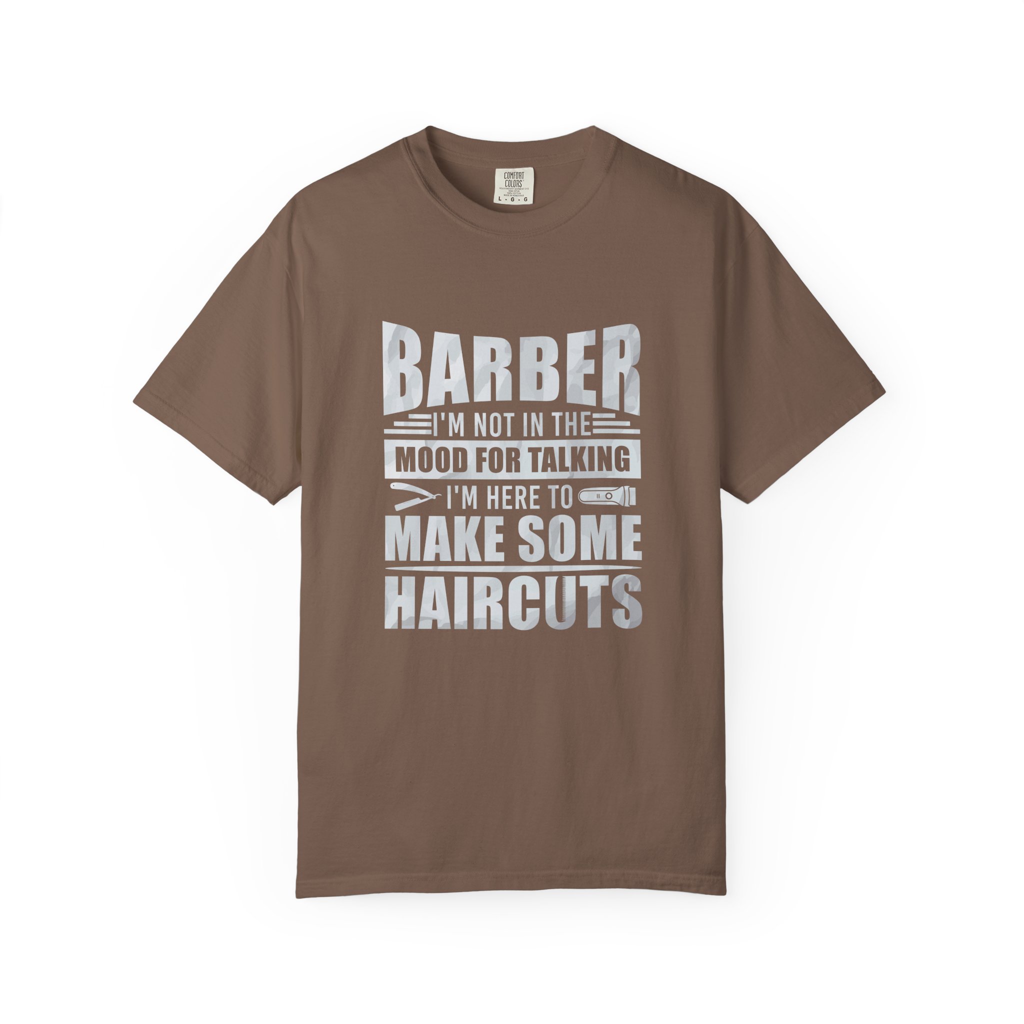 Barber Quote T-Shirt - I'm Not in the Mood for Talking, Barber Gift, Unisex Tee, Hairdresser Apparel, Funny Shirt. - Image 9