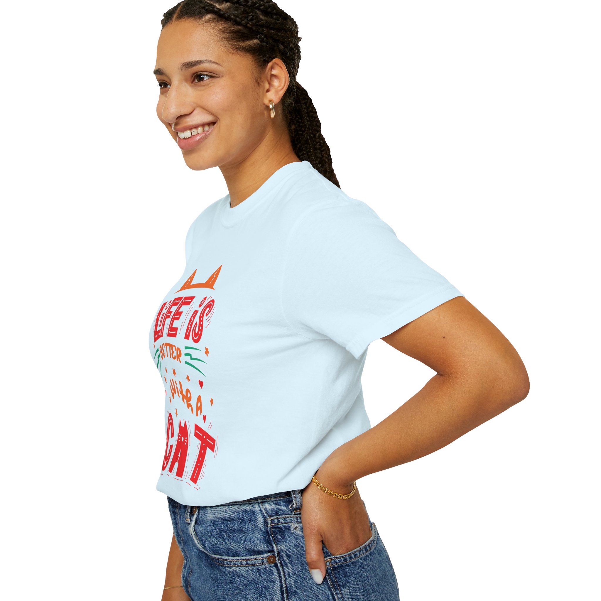 b2 - 5.15 - Life Is Better With a Cat T-Shirt – Cute Cat Lover Graphic Tee for Cozy Vibes & Everyday Happiness. - Image 45