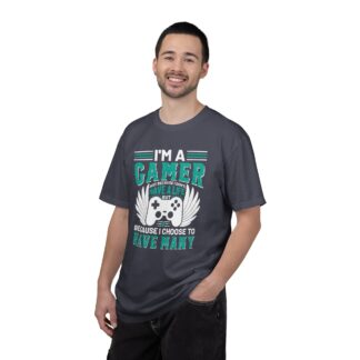 Game Controller Tshirt Gamer Style & Passion - I’m a Gamer Controller Wings Unisex Tee - Image 42