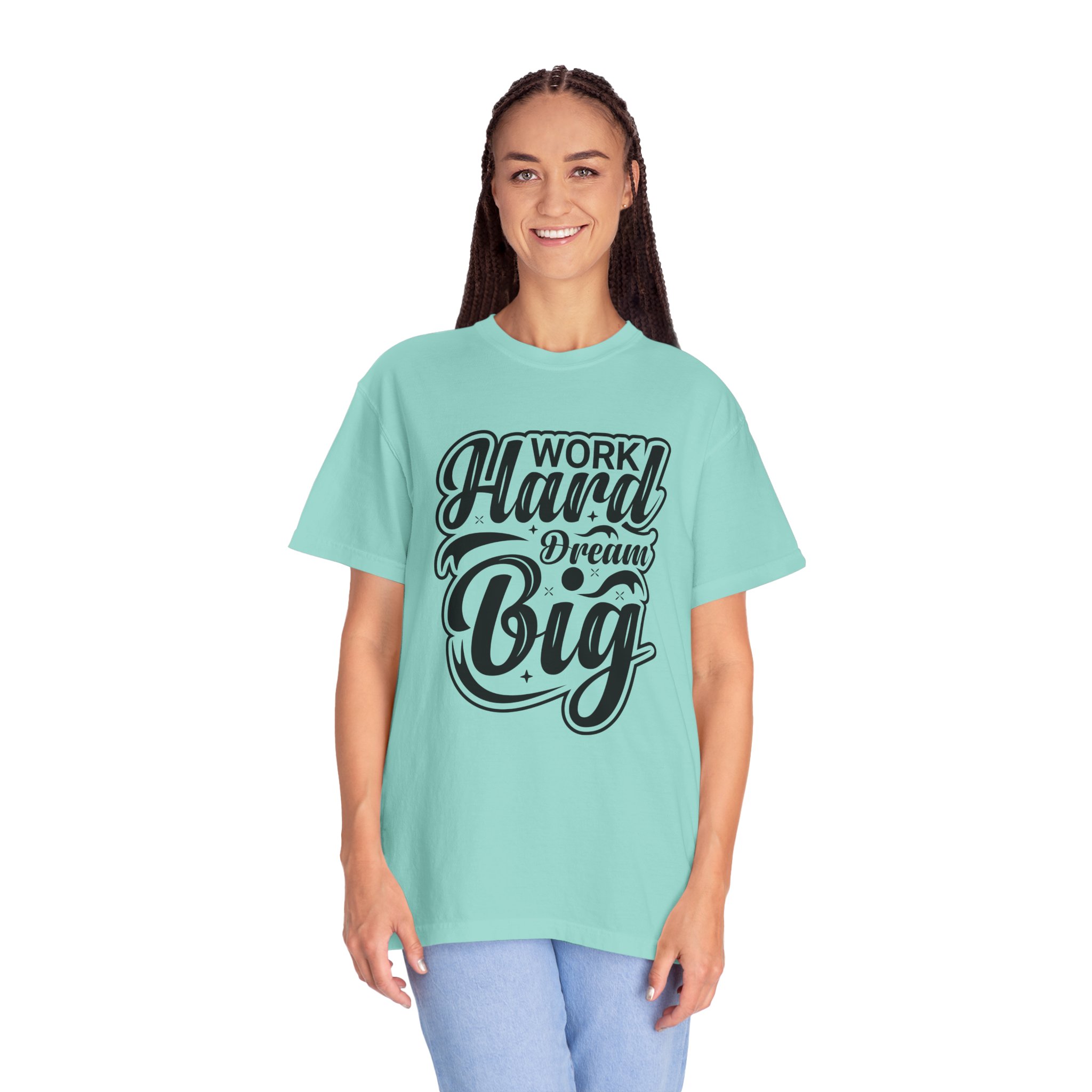 Motivational T-Shirt - Work Hard Dream Big - Unisex Tee for Inspiration, Casual Wear, Gift, Fitness, Entrepreneurs. - Image 35