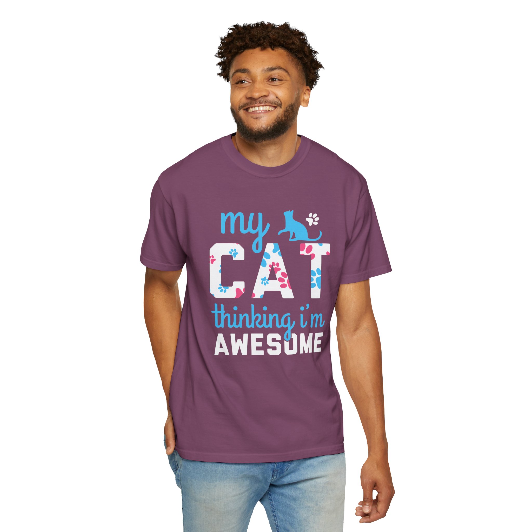 My Cat Thinking I'm Awesome T-Shirt — Funny Cat Lover Tee. - Image 38