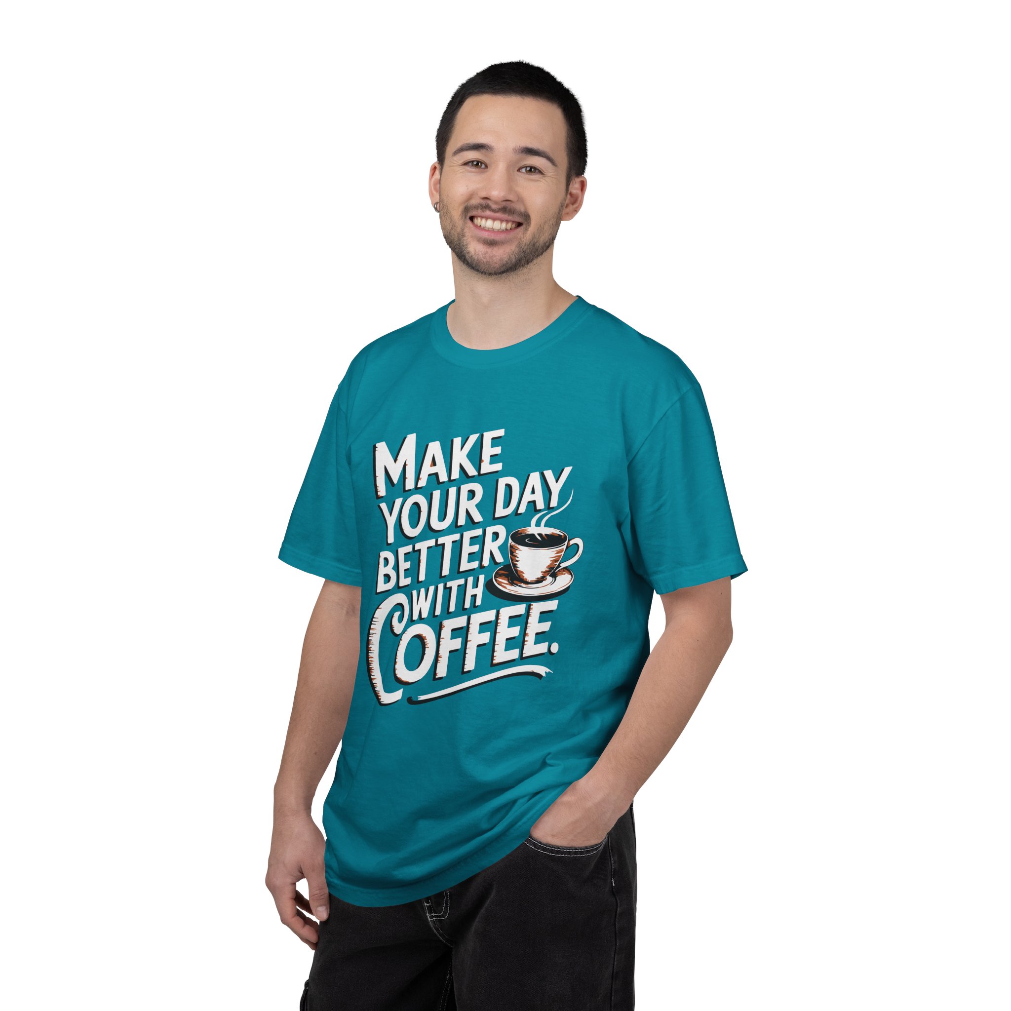 b2 - 1.14 - Make Your Day Better With Coffee T-Shirt – Positive Coffee Lover Graphic Tee for Daily Motivation & Good Vibes. - Image 18