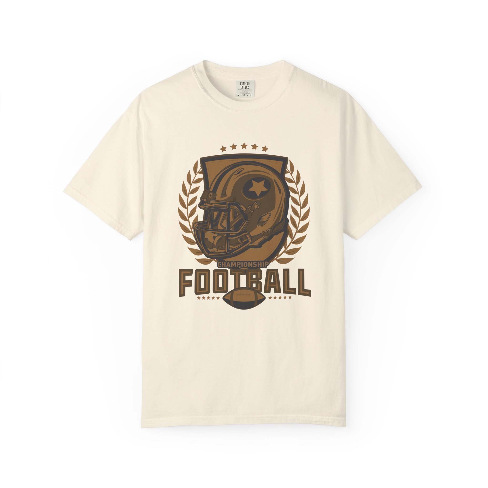 C - 16.14 - Football Unisex Garment-Dyed T-shirt | Casual Sports Apparel, Gift for Fans, Game Day Wear, Comfortable Everyday Style. - Image 9