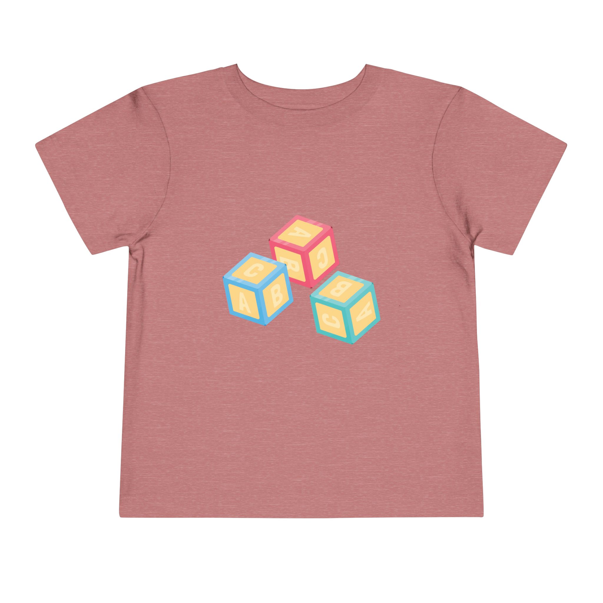 Colorful Toy Blocks Toddler T-Shirt – Cute Kids Graphic Tee for Boys & Girls, Baby Shower Gift. - Image 5
