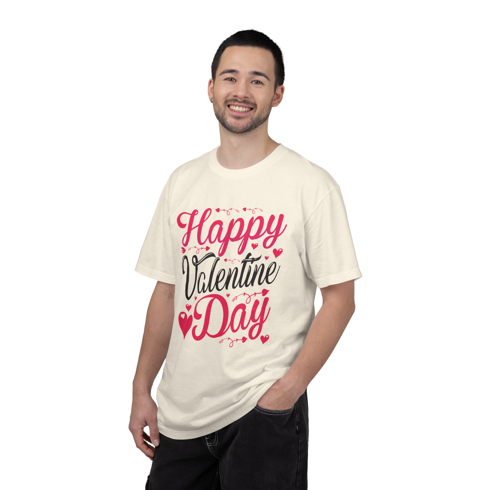 Valentine's Day Unisex T-shirt, Cute Valentine's Gift, Love Tee, Romantic Shirt, Happy Valentine's Day Apparel. - Image 2