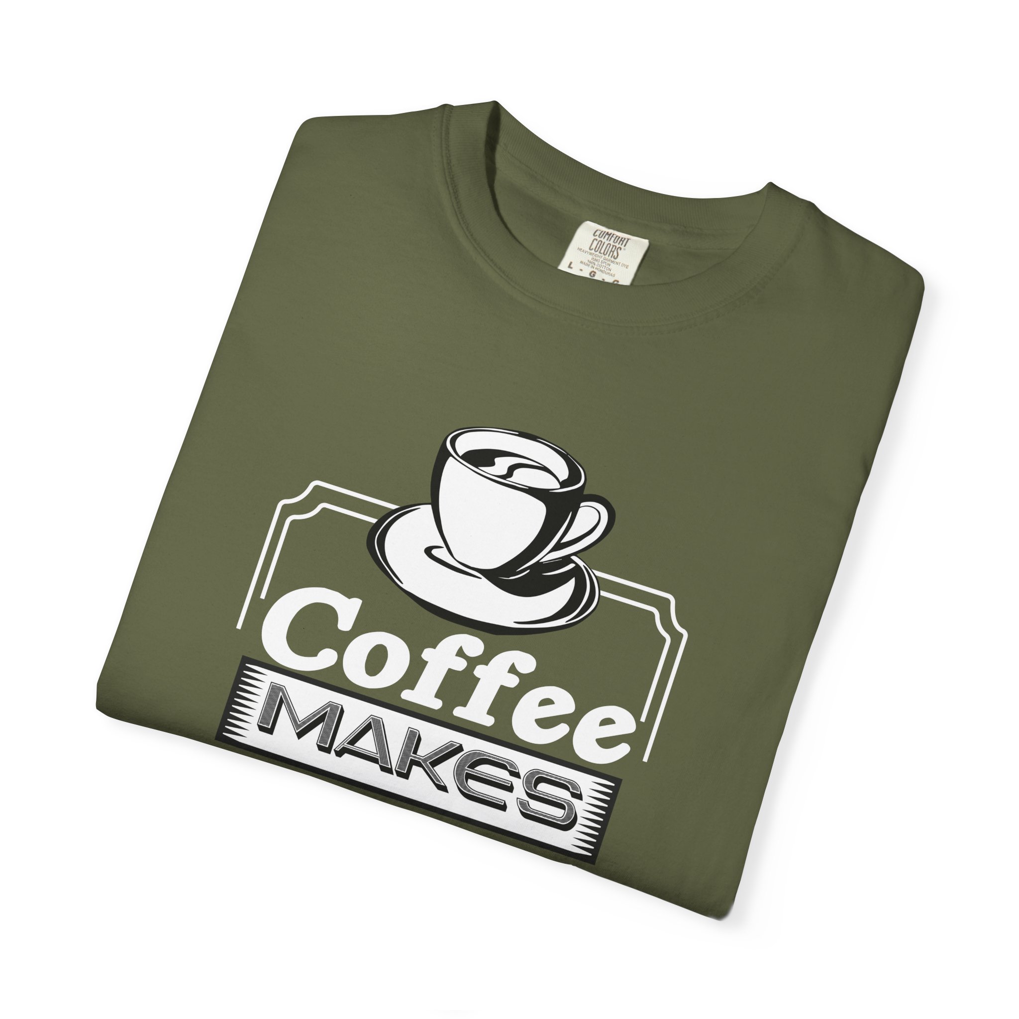 b2 - 1.3 - Coffee Makes Everything Possible T-Shirt – Funny Coffee Lover Graphic Tee for Motivation & Daily Energy. - Image 15