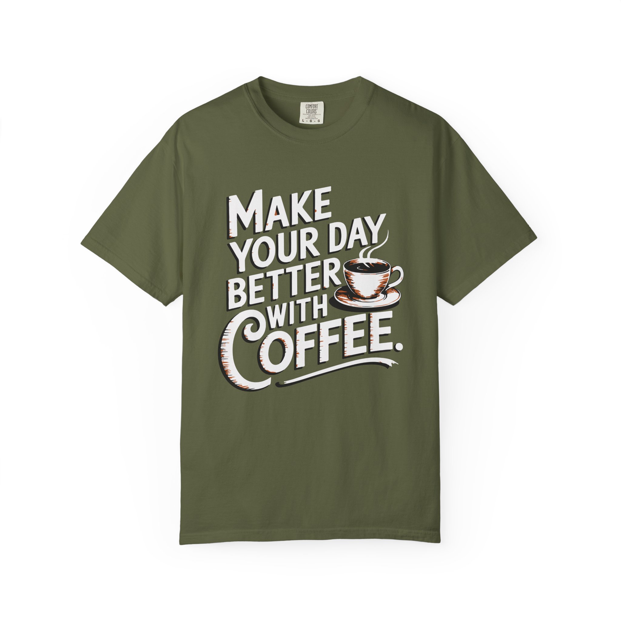 b2 - 1.14 - Make Your Day Better With Coffee T-Shirt – Positive Coffee Lover Graphic Tee for Daily Motivation & Good Vibes. - Image 9