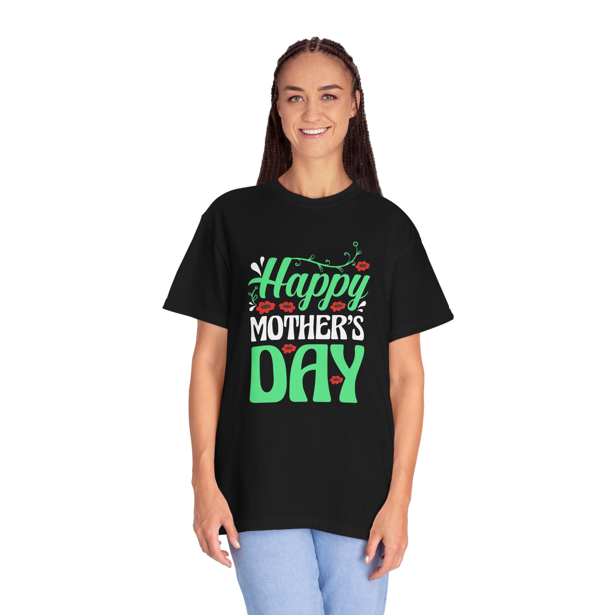 Happy Mother’s Day Festive Floral T-Shirt – Cute Love Graphic Tee for Moms, Perfect Gift Giving & Celebration Wear. - Image 27
