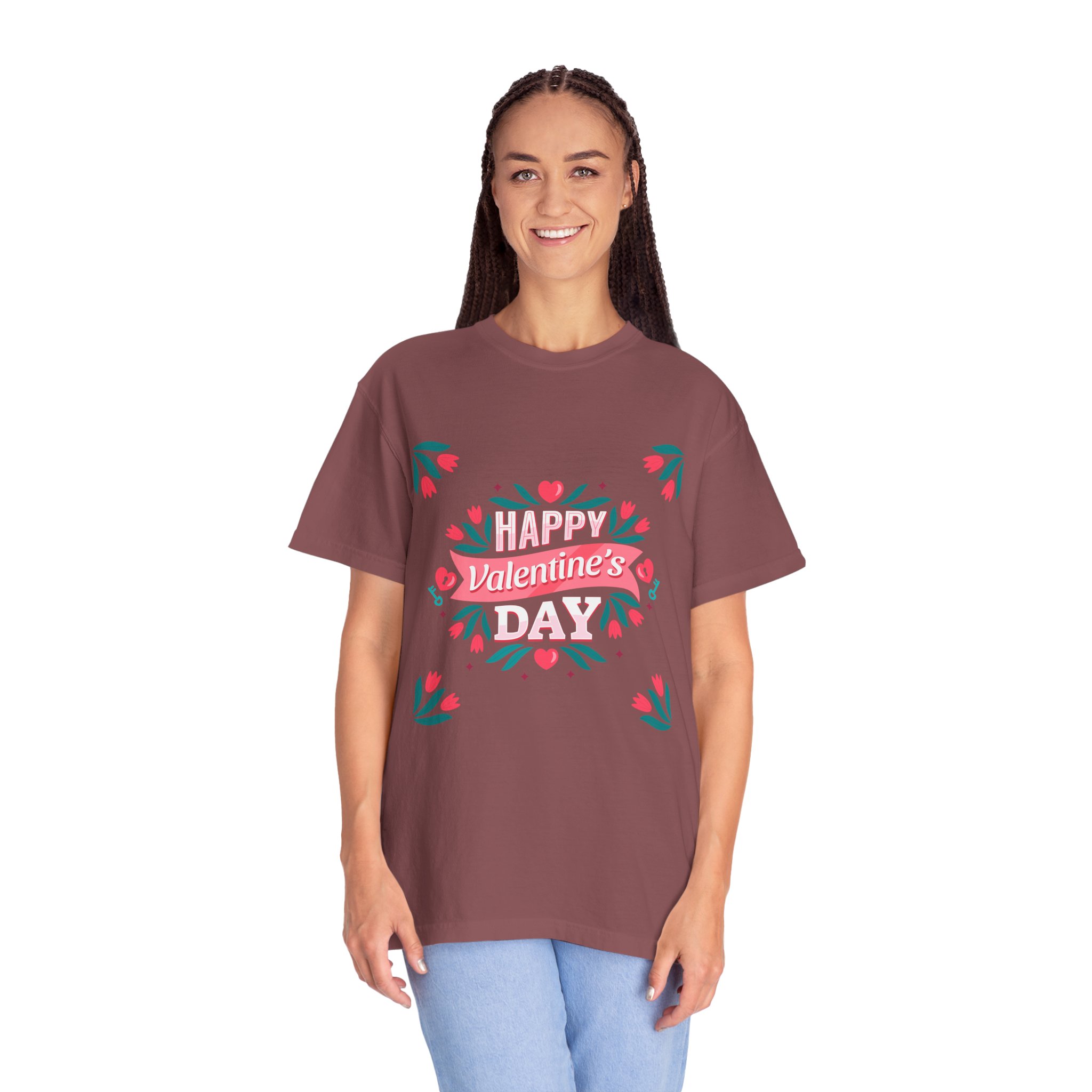 Unisex Valentine’s Day T-shirt, Cute Floral Graphic Tee, Gift for Him or Her, Casual Wear, Trendy Love Shirt. - Image 11