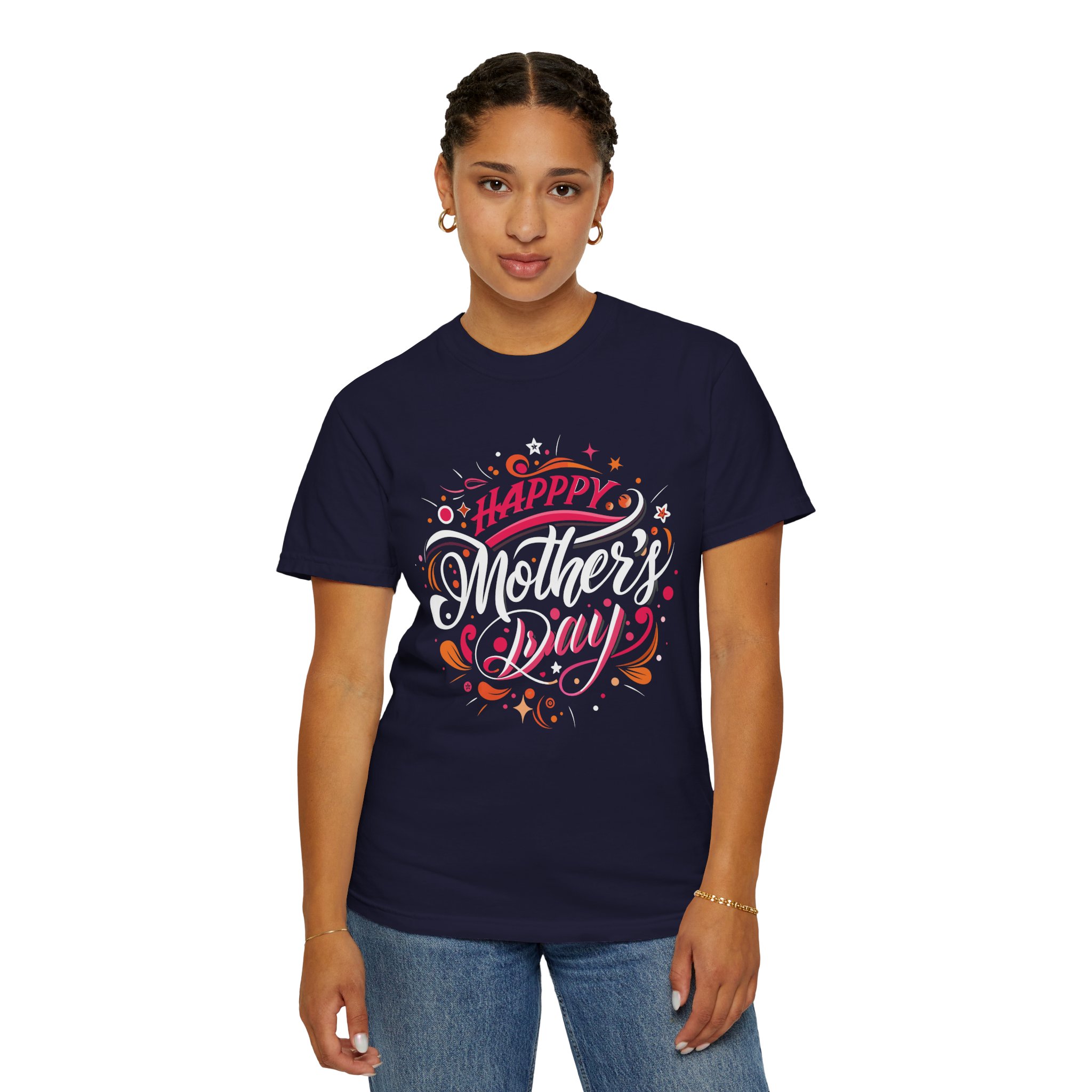 Happy Mother's Day Unisex Garment-Dyed T-Shirt, Gift for Mom, Cute Tee, Mother's Day Celebration wear. - Image 20