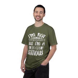 Funny sayings Tshirt - I’m Not Superstitious But I’m a Little Stitious Unisex Tee - Image 10