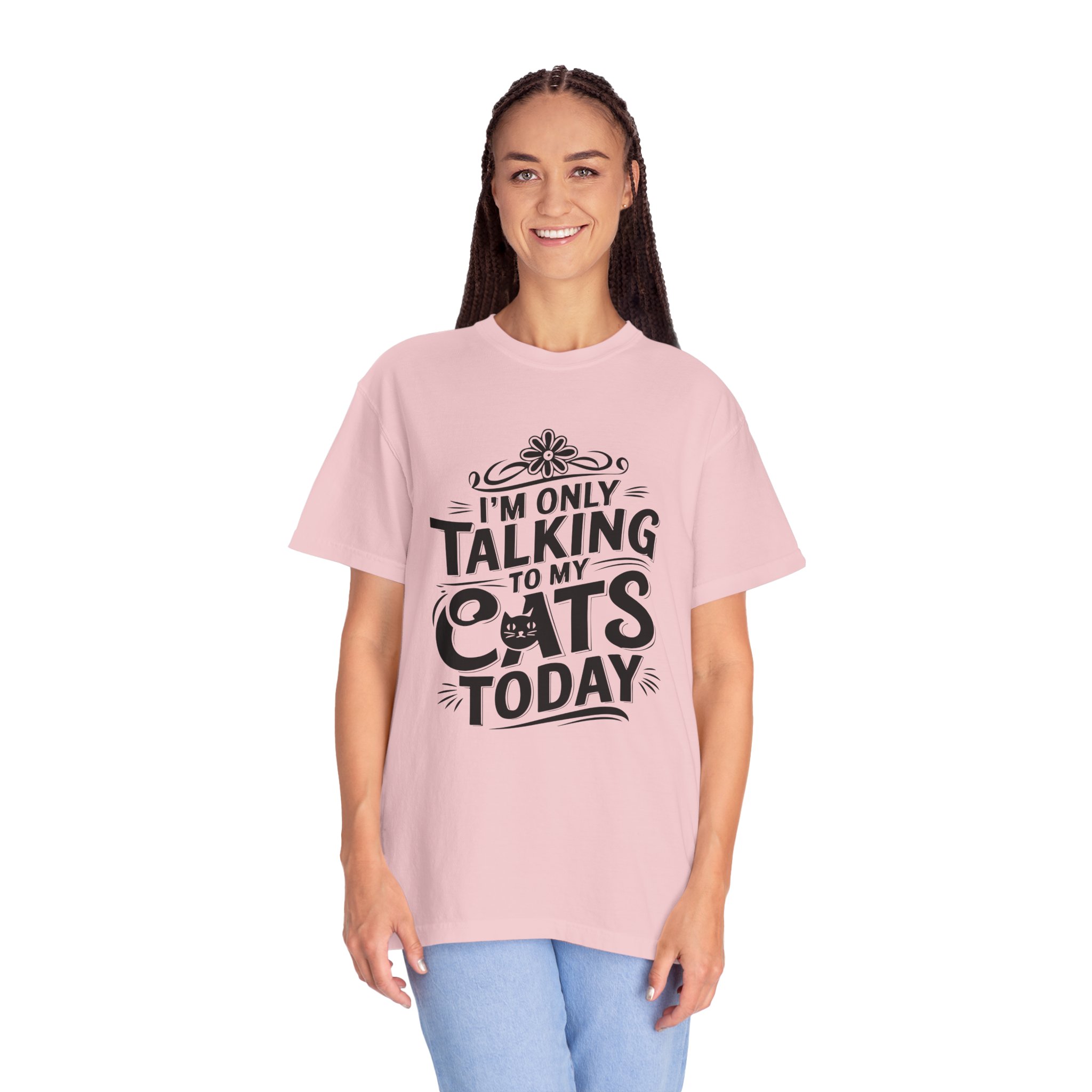 b2 - 5.7 - I’m Only Talking to My Cats Today T-Shirt – Funny Cat Lover Graphic Tee for Introvert Humor & Cozy Pet Lover Vibes. - Image 51