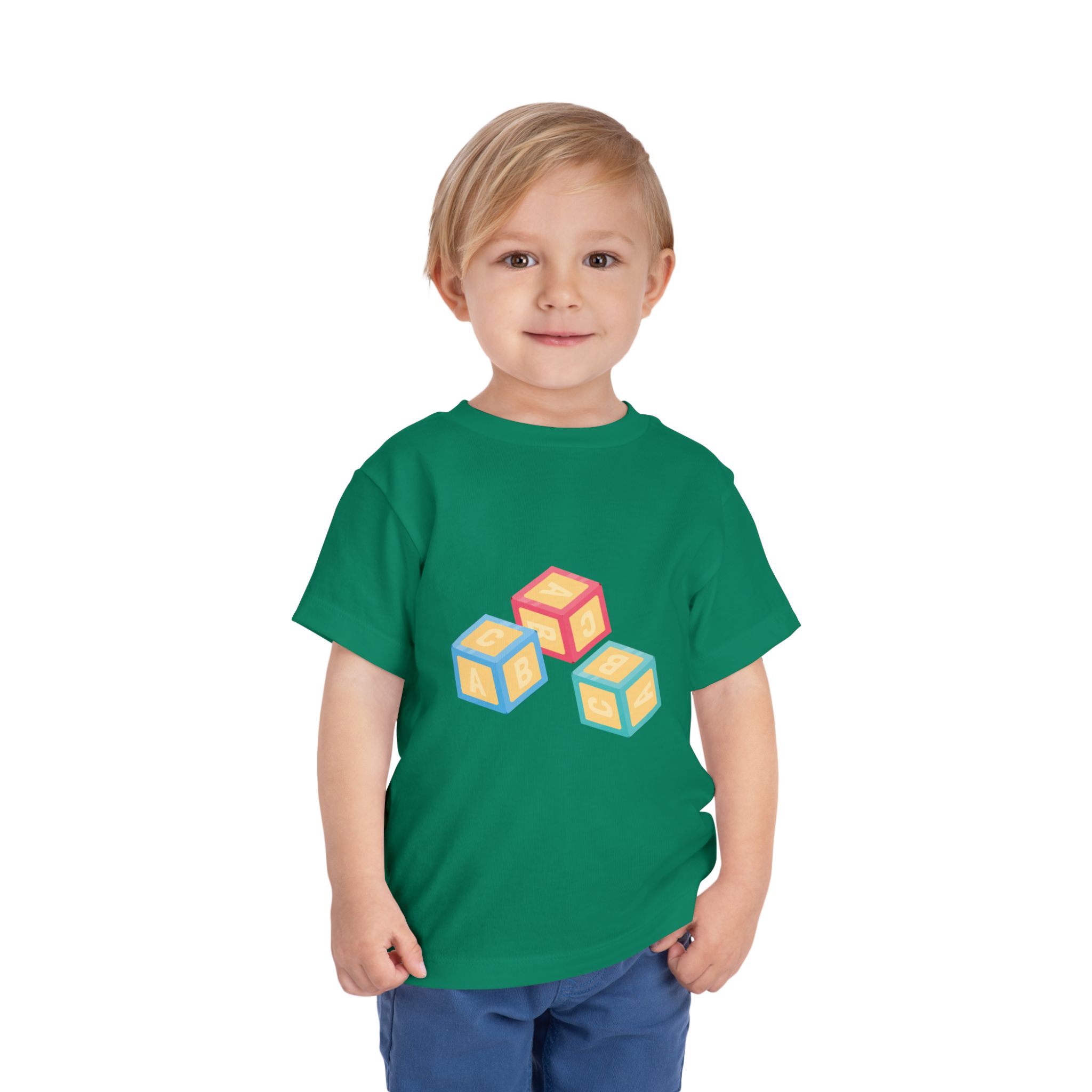 Colorful Toy Blocks Toddler T-Shirt – Cute Kids Graphic Tee for Boys & Girls, Baby Shower Gift. - Image 19