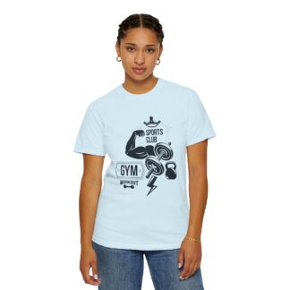 Gym Sports Club Workout T-Shirt – Dumbbells & Kettlebell Graphic Tee for Strength Training & Active Fitness Style. - Image 36