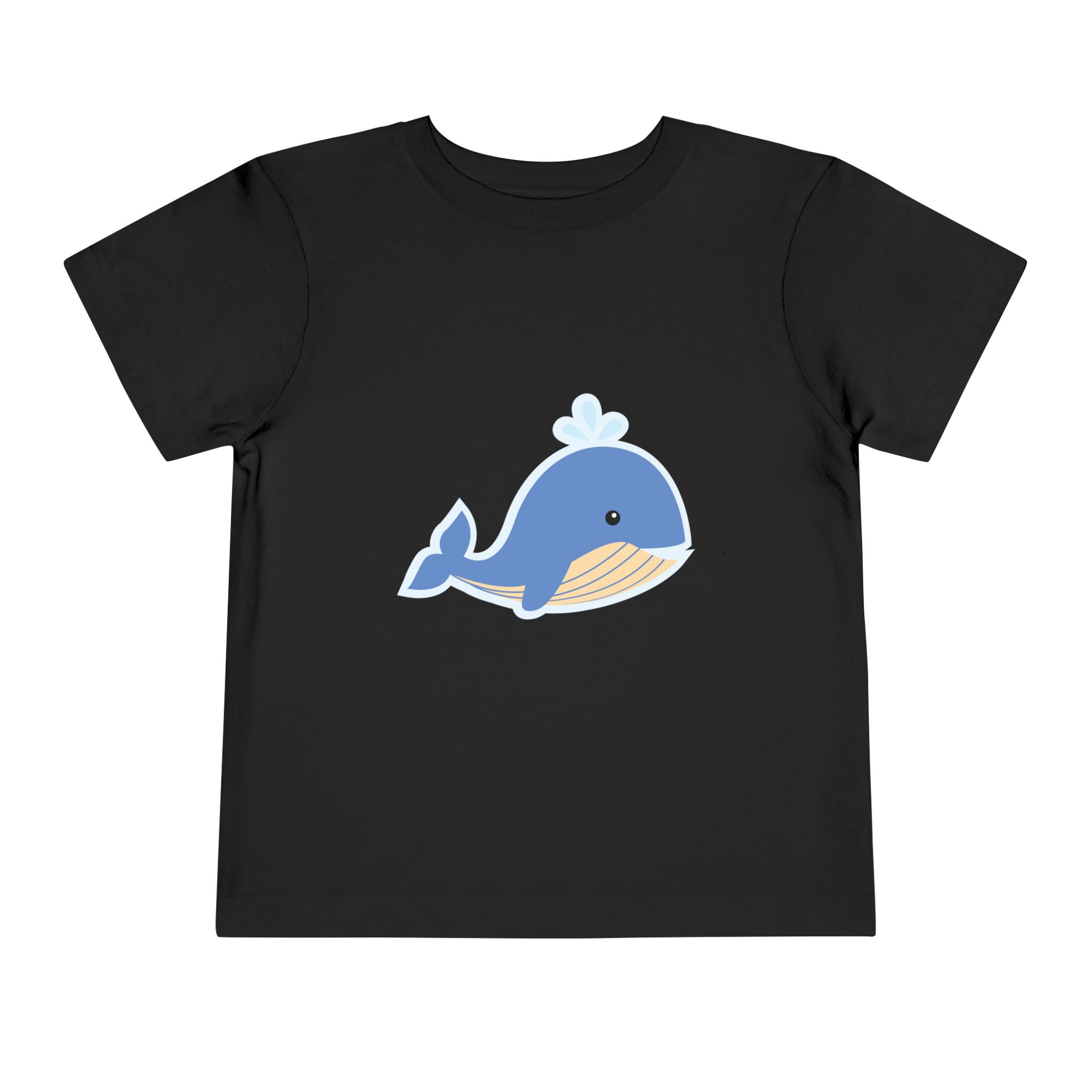 Cute Blue Whale Toddler T-Shirt – Cartoon Ocean Animal Graphic Tee for Kids, Boys & Girls.