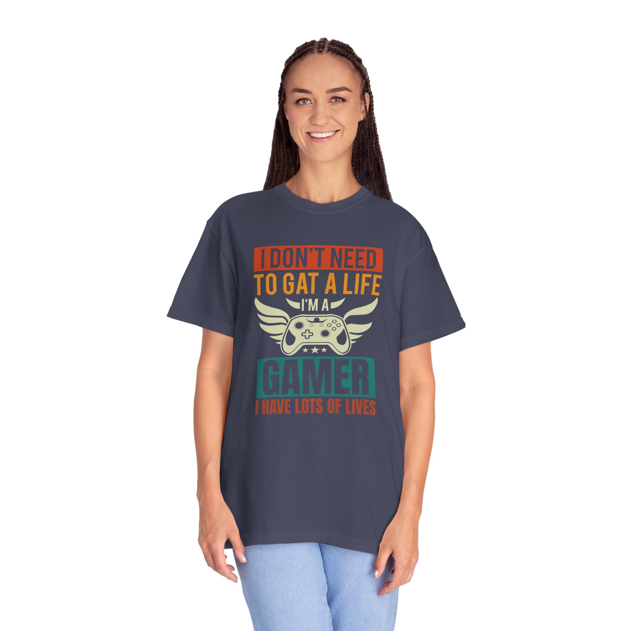 b2 - 3.19 - I Don’t Need to Get a Life, I Have Lots of Lives T-Shirt – Funny Retro Gamer Controller Graphic Tee for Humor & Classic Gaming Vibes. - Image 27