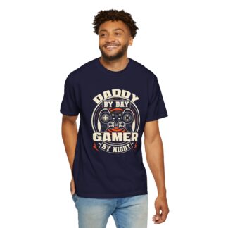 Gamer dad t-shirt - Fun Tee for Dads - Daddy by Day Gamer by Night T-Shirt - Image 6