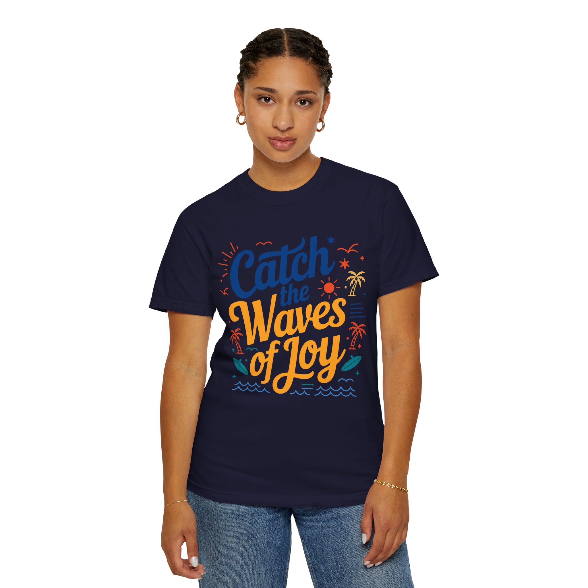 Catch the Waves of Joy T-Shirt, Beachwear, Summer Apparel, Unisex Fashion, Vacation Shirt, Gift for Surfers. - Image 20