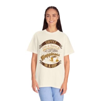 Vintage coffee lover tshirt for Coffee Moments - Capturing Happiness In a Cup Unisex Tee - Image 11