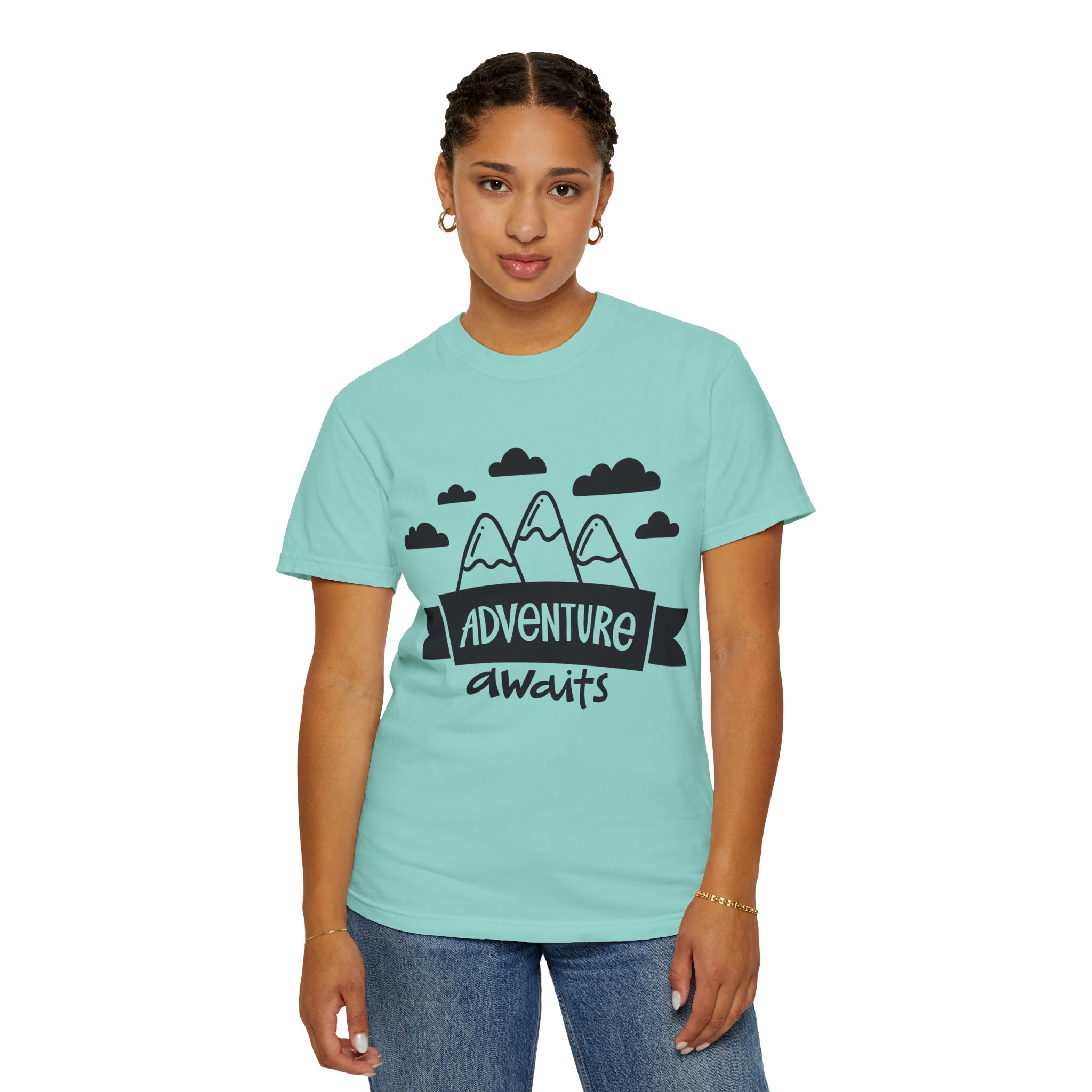 C - 14.4a - Adventure Awaits Unisex Garment-Dyed T-shirt | Nature Lover Tee, Outdoor Shirt, Travel Apparel, Gift for Explorers, Adventure Clothing. - Image 36