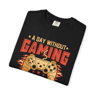 Funny gaming t-shirt for Gamers - Soft Cotton Everyday Wear - A Day Without Gaming Is Like Just Kidding I Have No Idea Unisex - Image 7