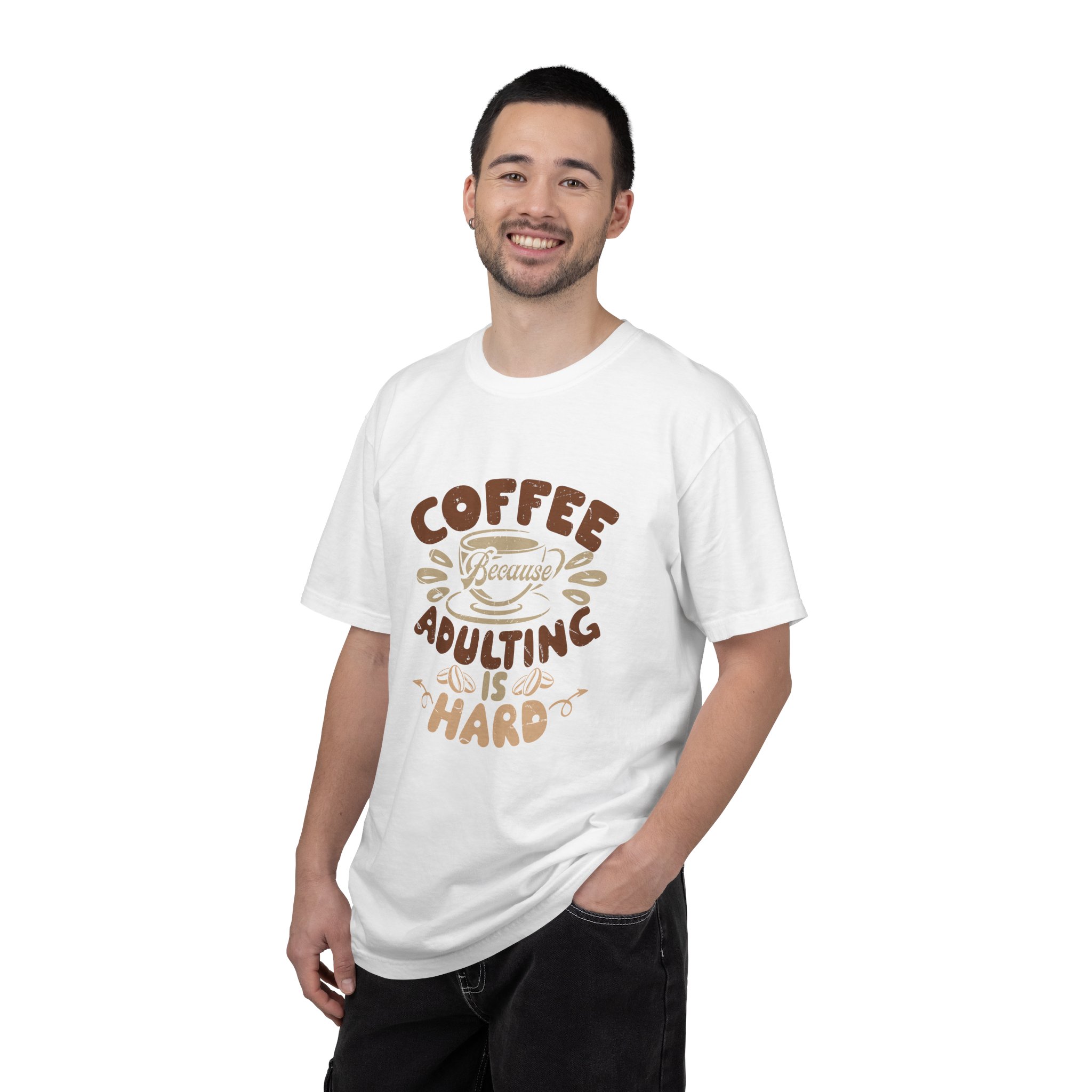 Coffee Adulting is Hard T-Shirt, Funny Tee, Gift for Coffee Lovers, Unisex Graphic Shirt, Casual Wear. - Image 10