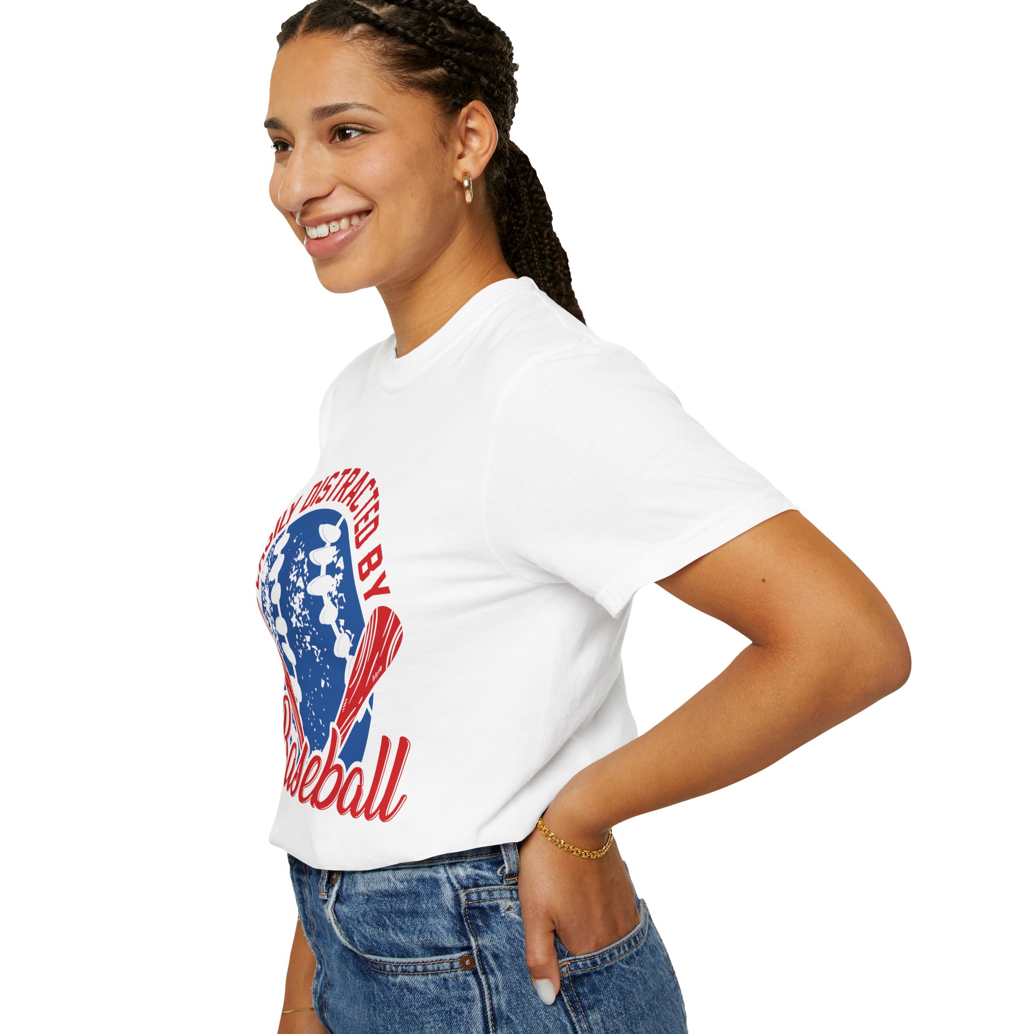 Unisex Baseball T-Shirt - Easily Distracted by Baseball, Sporty Tee, Gift for Baseball Lovers, Summer Wear, Casual Apparel. - Image 13