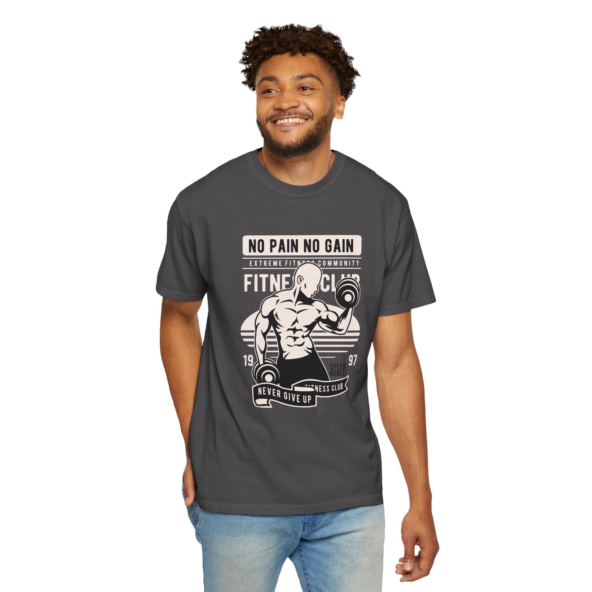 Fitness Motivation T-Shirt, Workout Tee, Gym Gear, Gift for Lifters, Unisex Casual Top, No Pain No Gain Design. - Image 20
