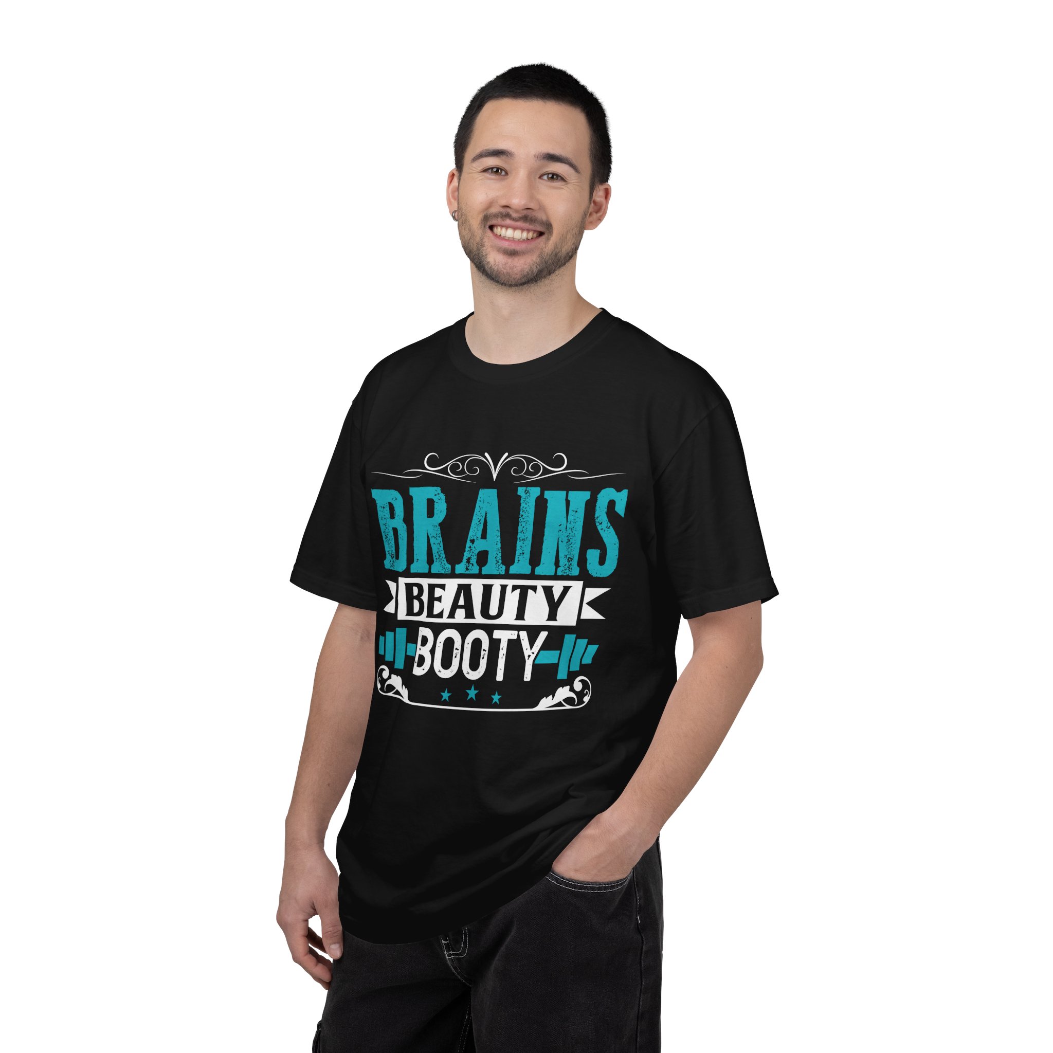 b2 - 6.12 - Brains Beauty Booty T-Shirt – Motivational Fitness Graphic Tee for Confidence, Strength & Empowered Style. - Image 34