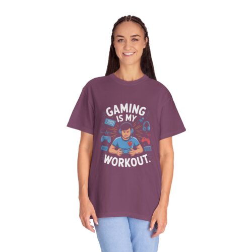 Sarcastic gaming T-shirt - Gaming Is My Workout Unisex Tee - Image 35