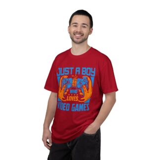 Game Controller T Shirt for Young Gamers - Just a Boy Who Loves Video Games Unisex Tee - Image 50