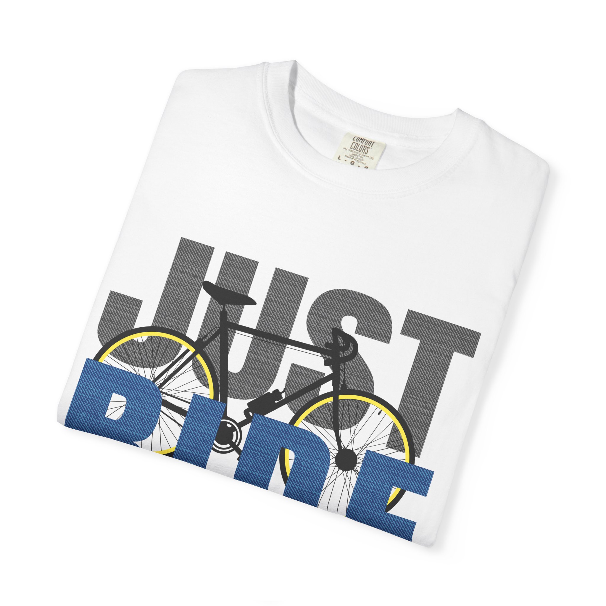 Unisex Cycling T-shirt, Just Ride Graphic Tee, Sporty Casual Wear, Cycling Gift, Active Lifestyle Apparel, Bike Lover Shirt. - Image 7
