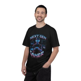 Retro gaming t-shirt Next Gen Gamer Tee – Retro Neon Video Game Graphic - Image 2