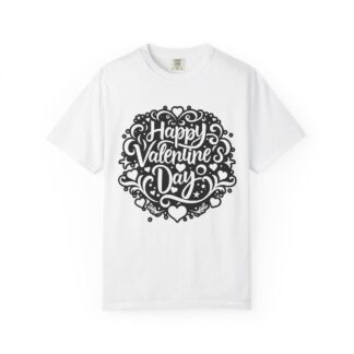 Happy Valentine’s Day Heart Floral T-Shirt – Romantic Floral Graphic Tee for Couples, Love Gifts & Festive Celebration. - Image 9